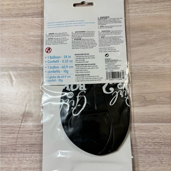 Gender Reveal Balloon with Confetti for Boy - Picture 2 of 2